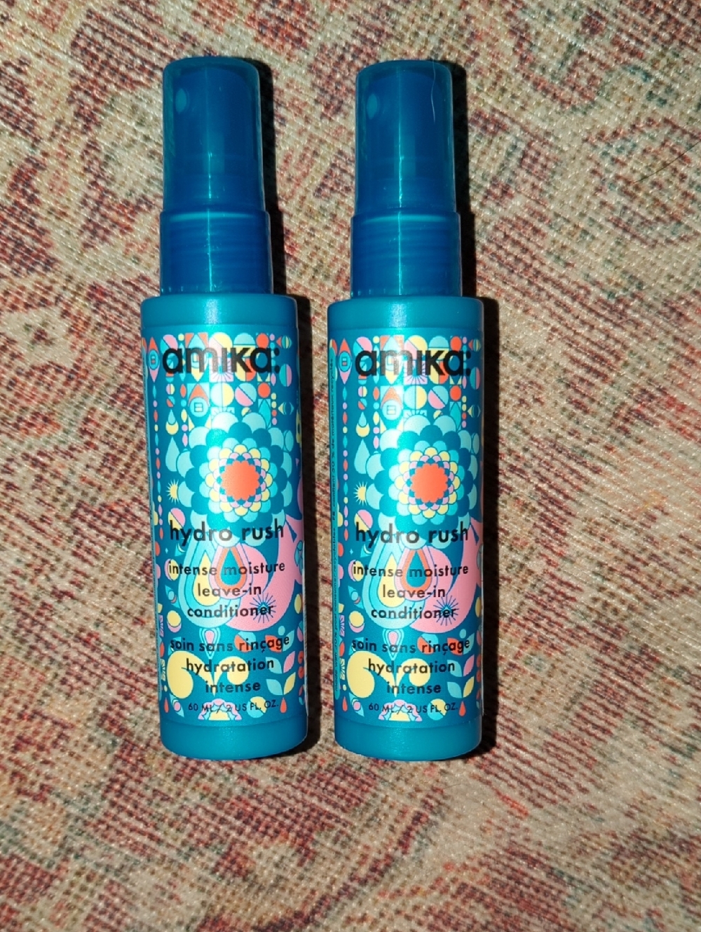 amika Hydro Rush Intense Moisture Leave-In Conditioner - Turquoise Blue